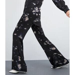 NWT ZARA Tie Dye Sheer Flowy Flared Pants Size XS (boho resortwear)